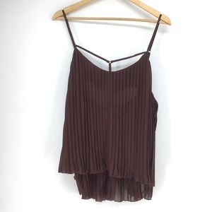 NEW One Teaspoon Gold Rush Pleated Tank Top NWT